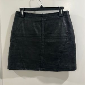H&M DIVIDED Leather Mini Skirt